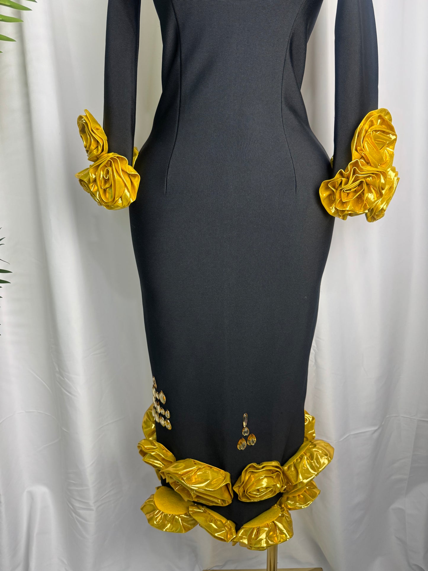 Midnight Rose Luxe Dress