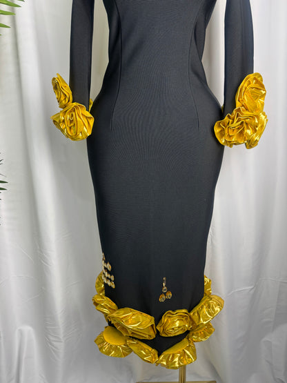 Midnight Rose Luxe Dress