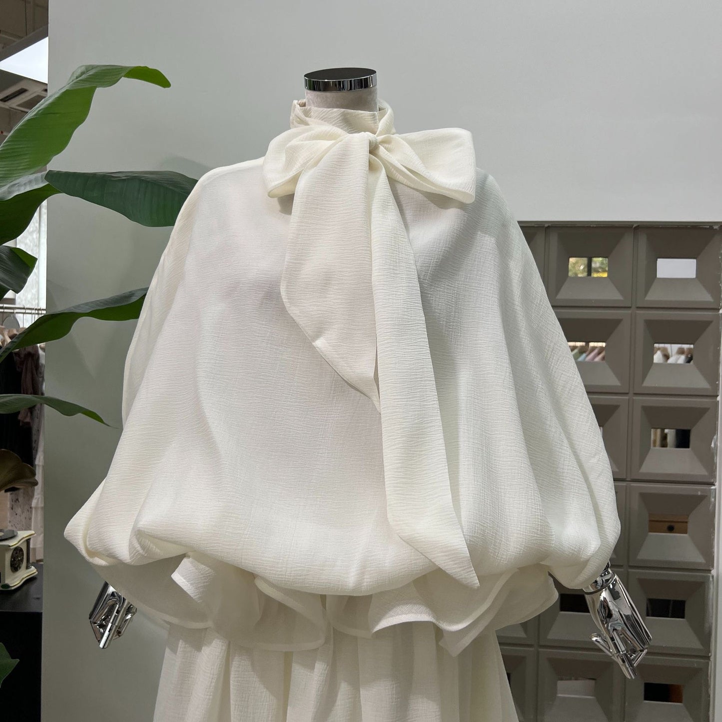 Bow Ruffle Maxi Dress