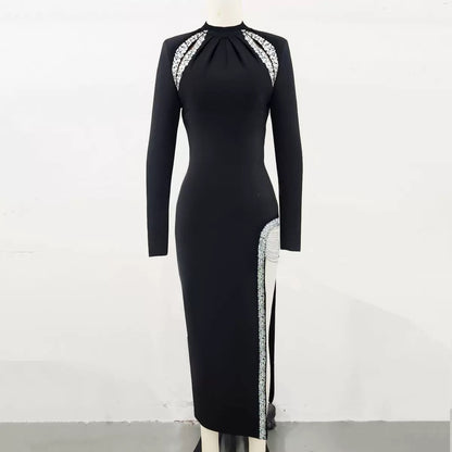 Noir Crystal Seduction Gown