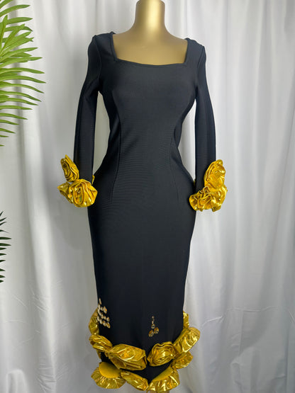 Midnight Rose Luxe Dress