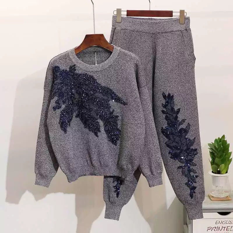 Long-sleeve sweater and pant