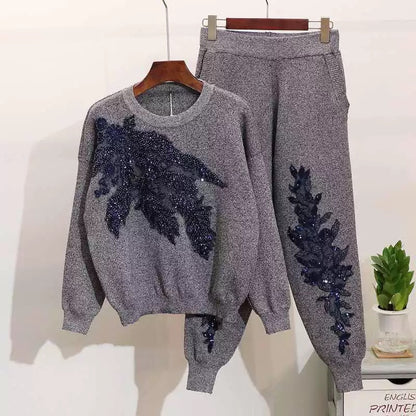 Long-sleeve sweater and pant
