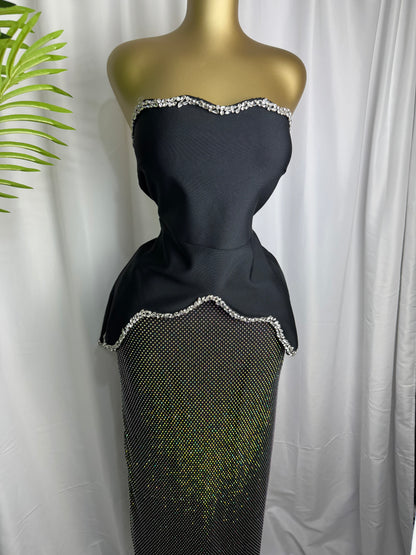 Diamond Wave Top & Skirt