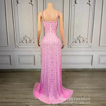 Rosé Crystal Siren Gown