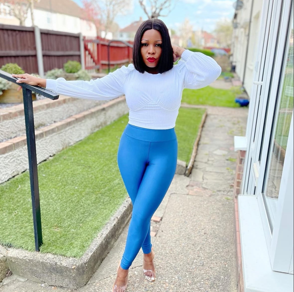 High Waisted Snatch Disco Leggings