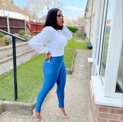 High Waisted Snatch Disco Leggings